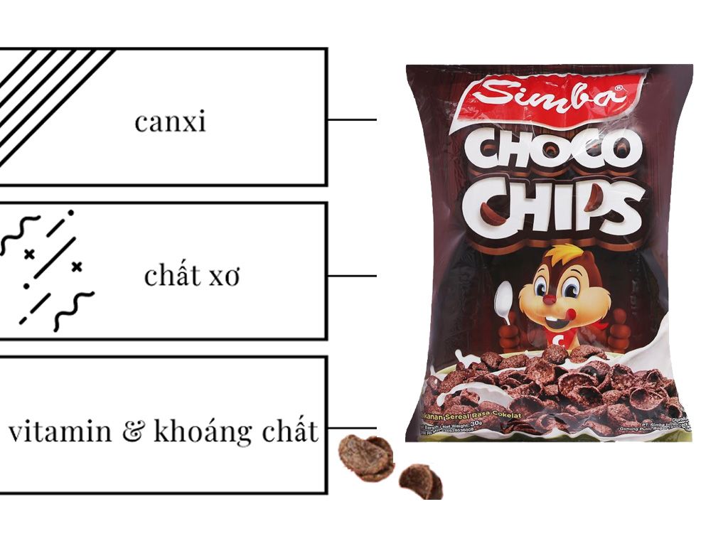 Bánh ngũ cốc Simba Choco Chips