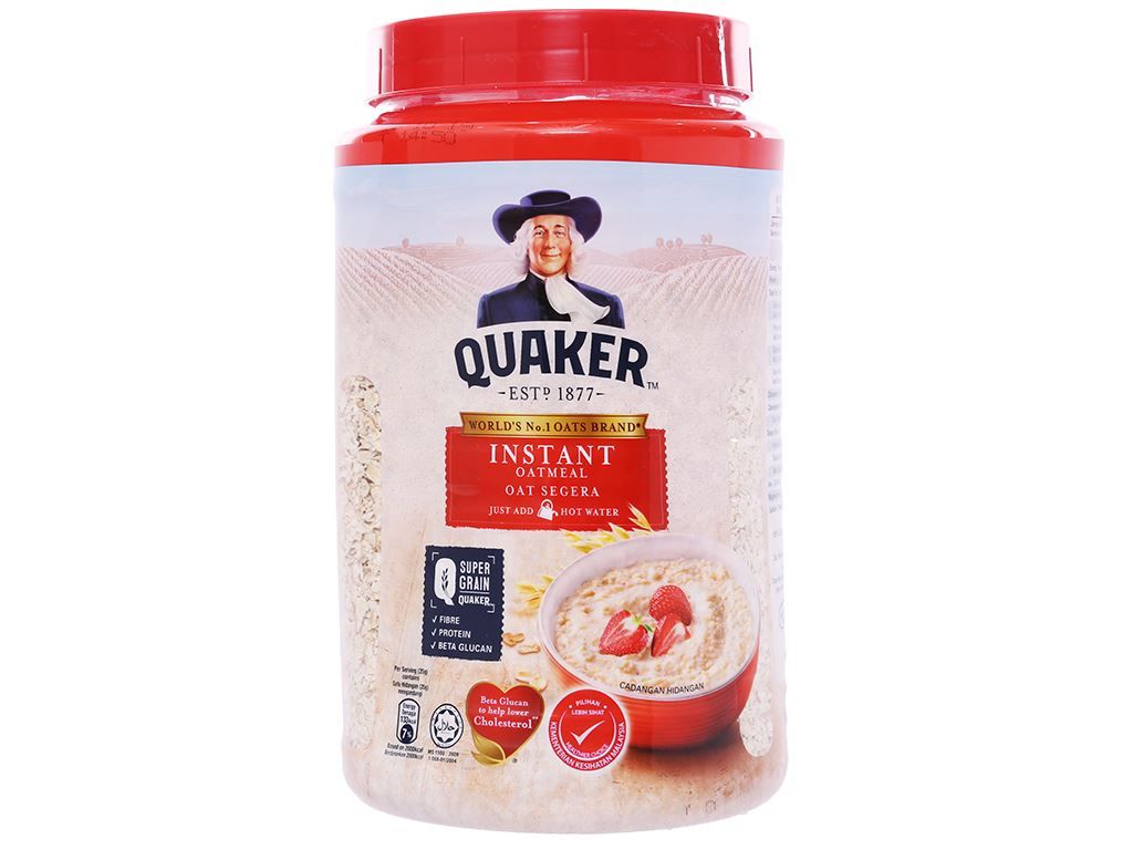Yến mạch ăn liền Quaker hộp 600g - Hoa quả tổng hợp