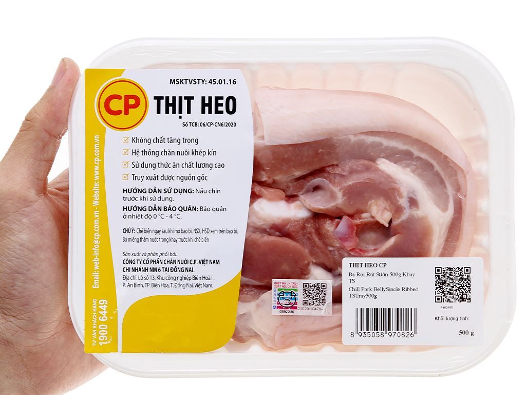 Ba rọi heo rút sườn C.P