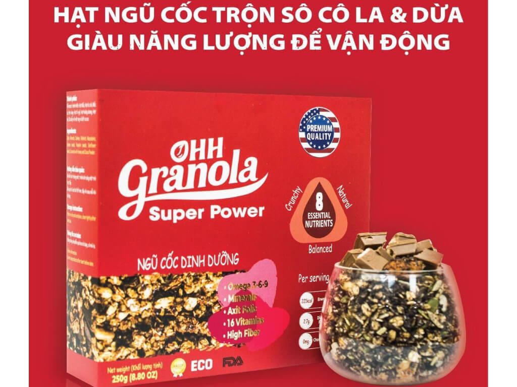 Ngũ cốc dinh dưỡng Ohh Granola hộp 250g