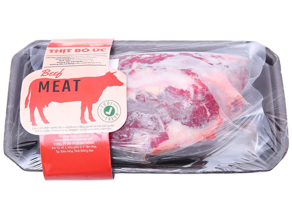 Nạm bò Úc tươi Trung Đồng hút chân không - 1kg