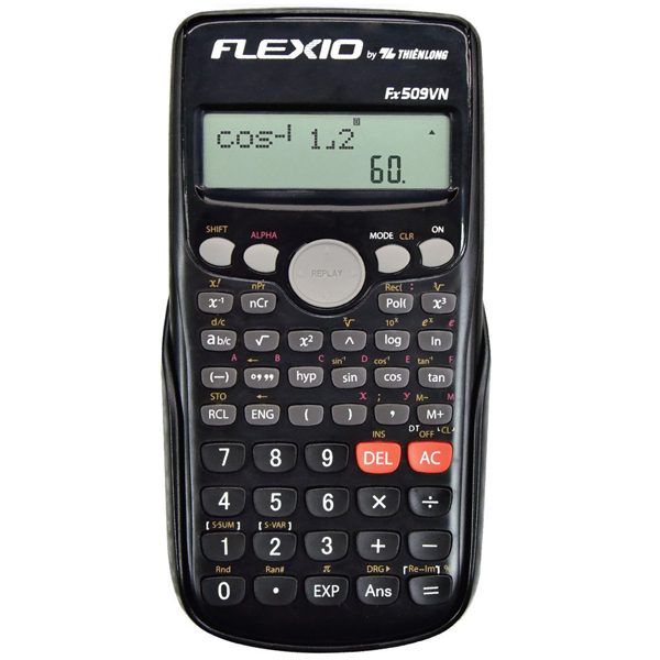 Máy Tính Khoa Học Flexio - Thiên Long Fx509VN - Màu Đen