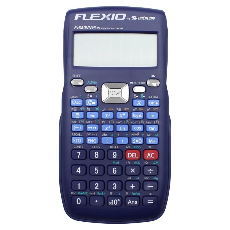 Máy Tính Khoa Học Thiên Long Flexio Fx680VN Plus - Màu Xanh