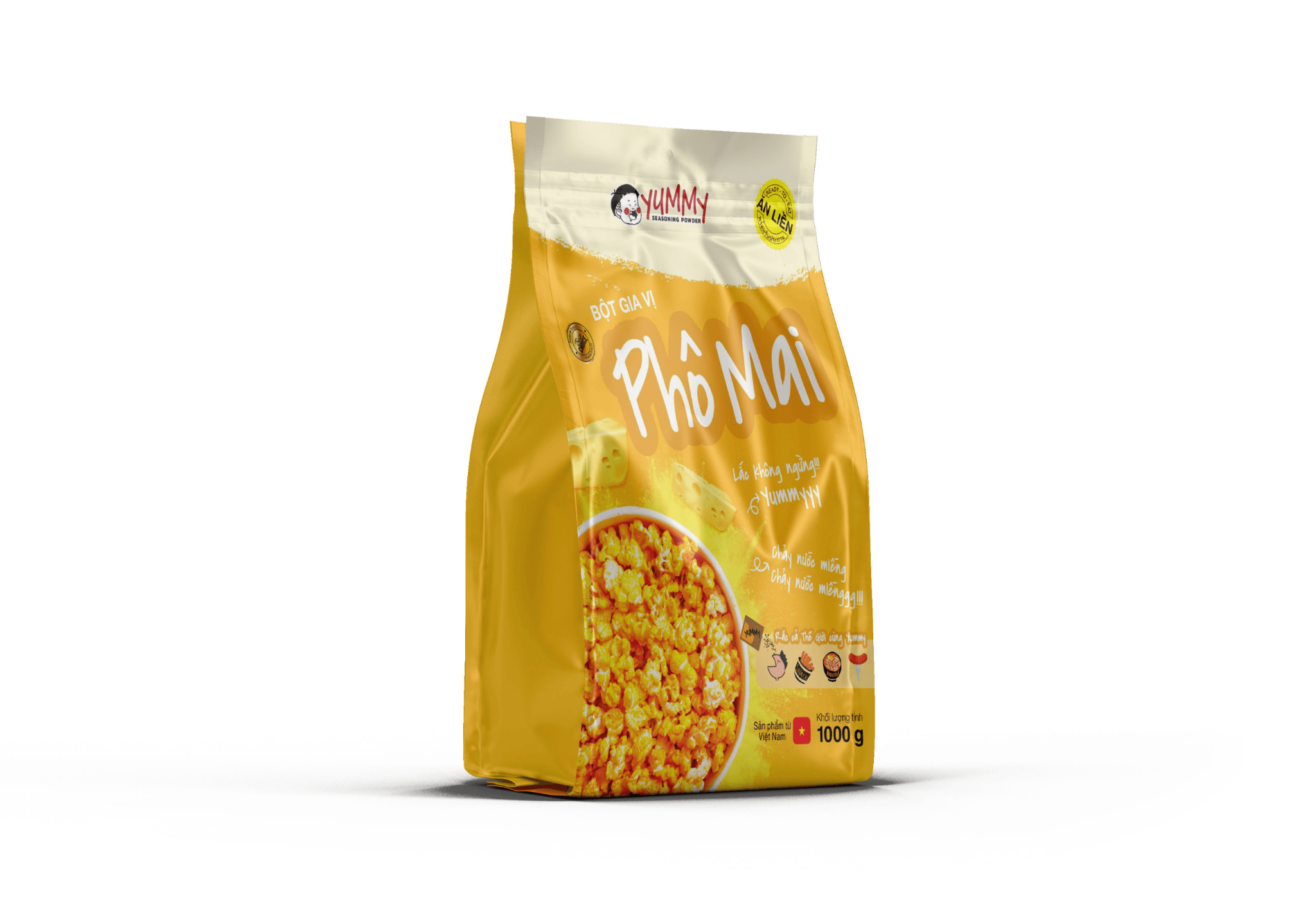 BỘT GIA VỊ PHÔ MAI LOẠI CAO CẤP HIỆU YUMMY 1KG