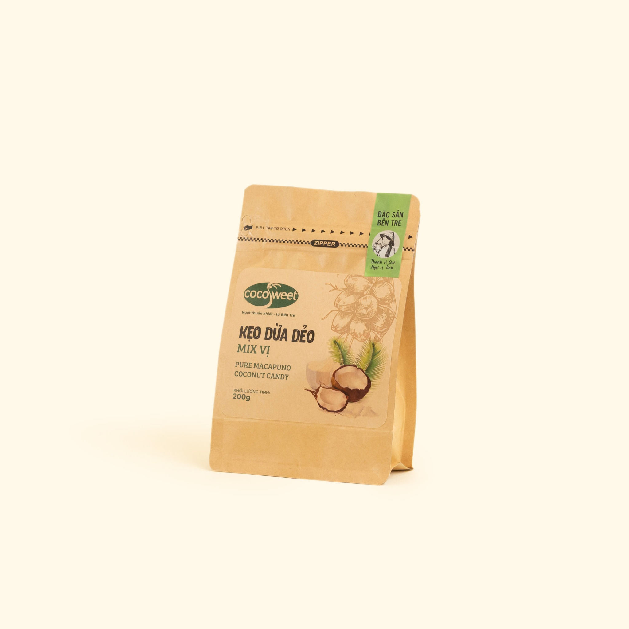 Kẹo dừa dẻo mix vị (200g)