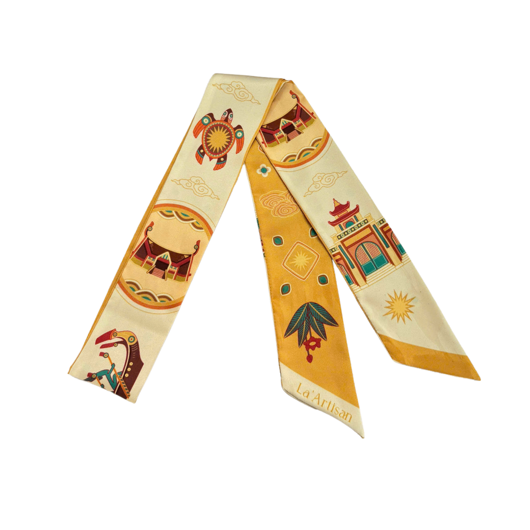 Khăn twilly thành Cổ Loa (6x130cm)