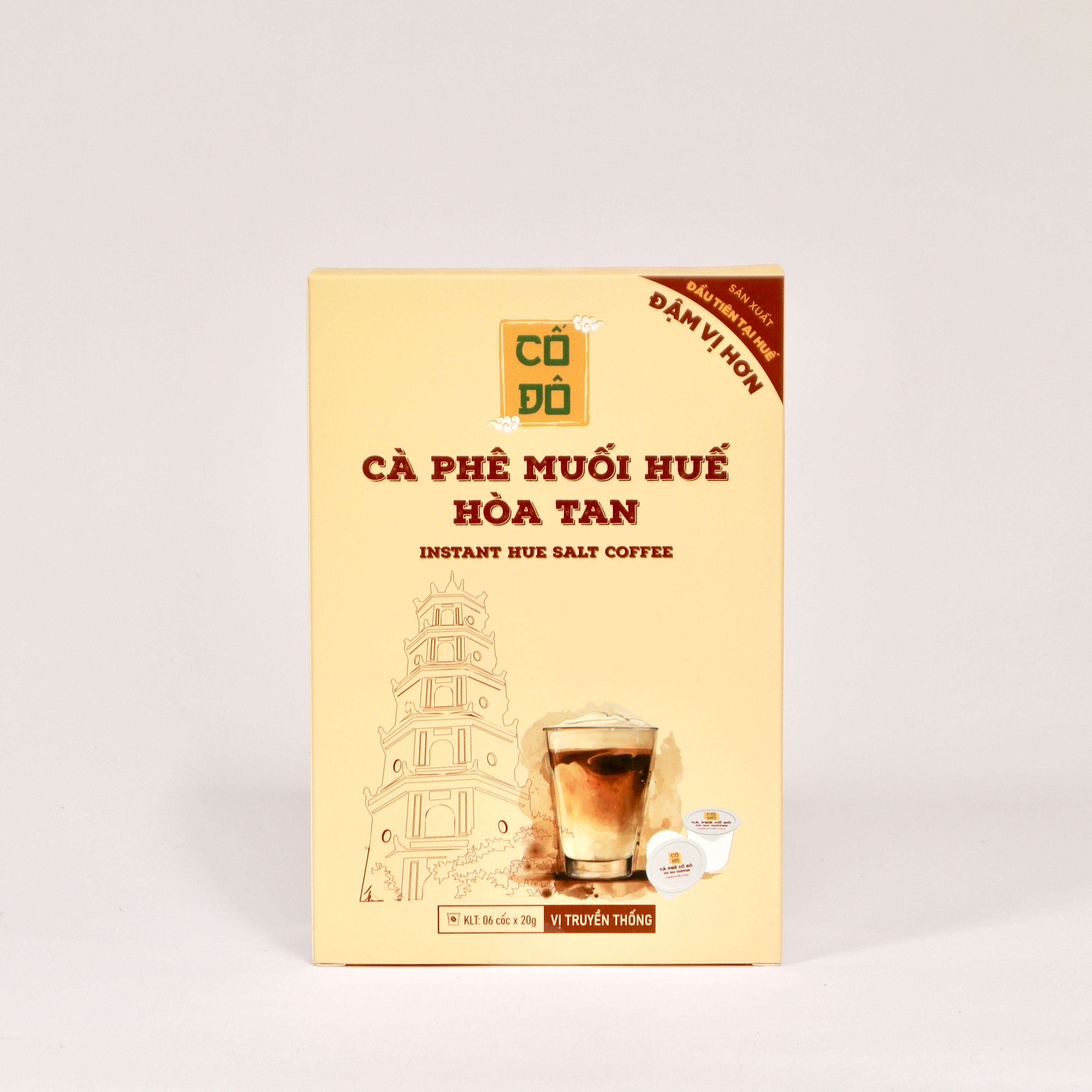 Hộp Cà Phê Muối Huế Hòa Tan (Gu Đậm)