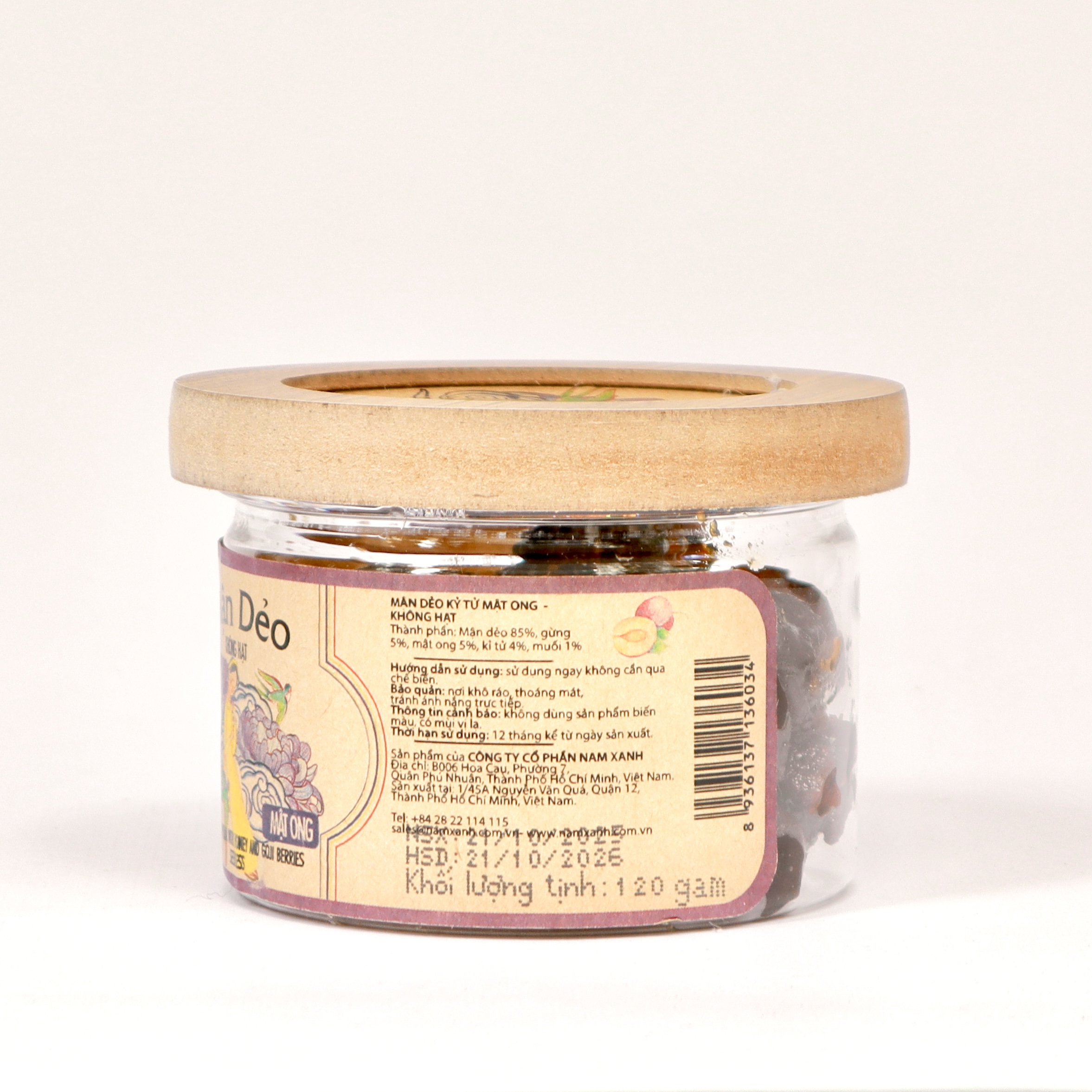 Mận dẻo không hạt kỳ tử mật ong (120g)