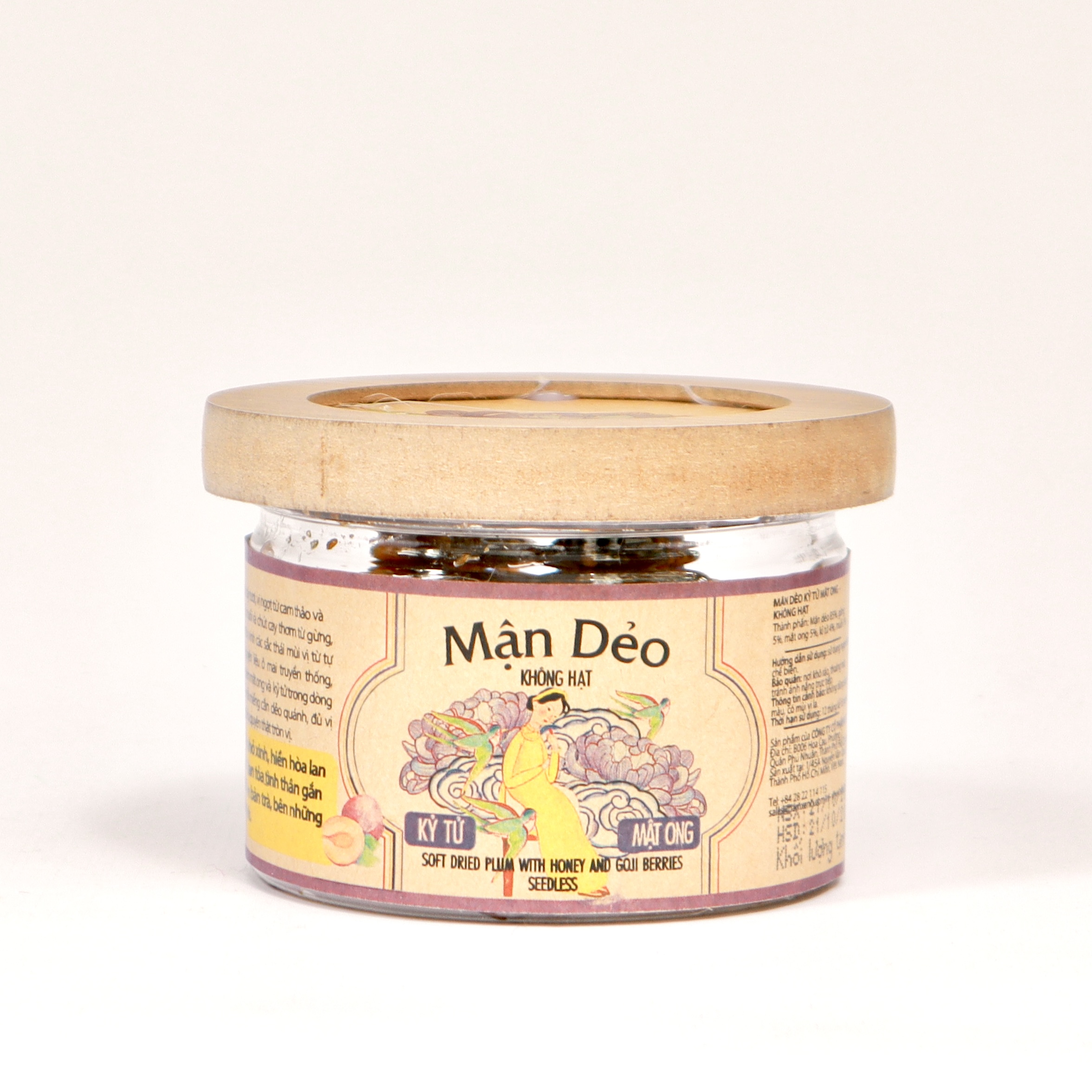Mận dẻo không hạt kỳ tử mật ong (120g)