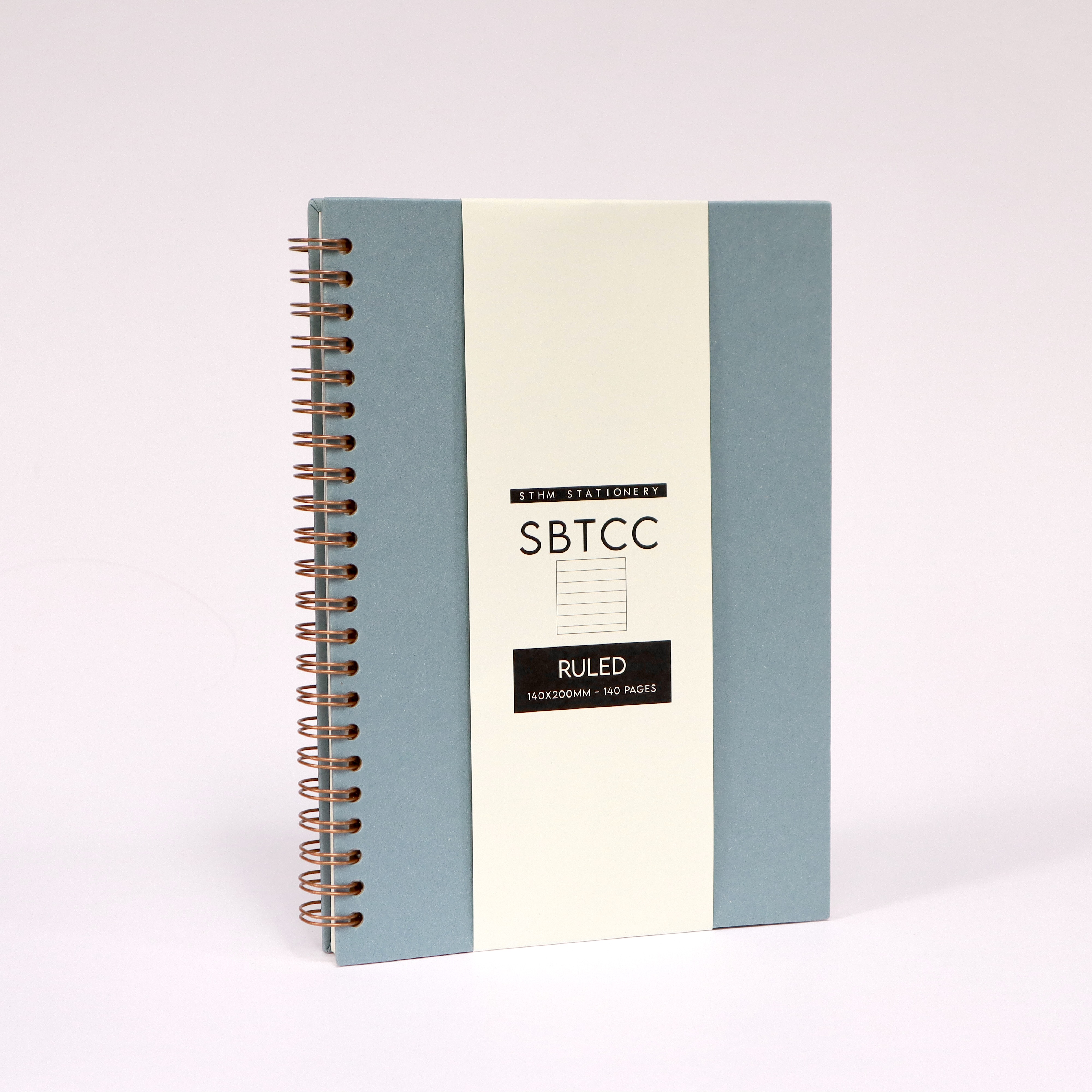 Sổ bìa trơn cao cấp A5 - Baby Blue - Ruled