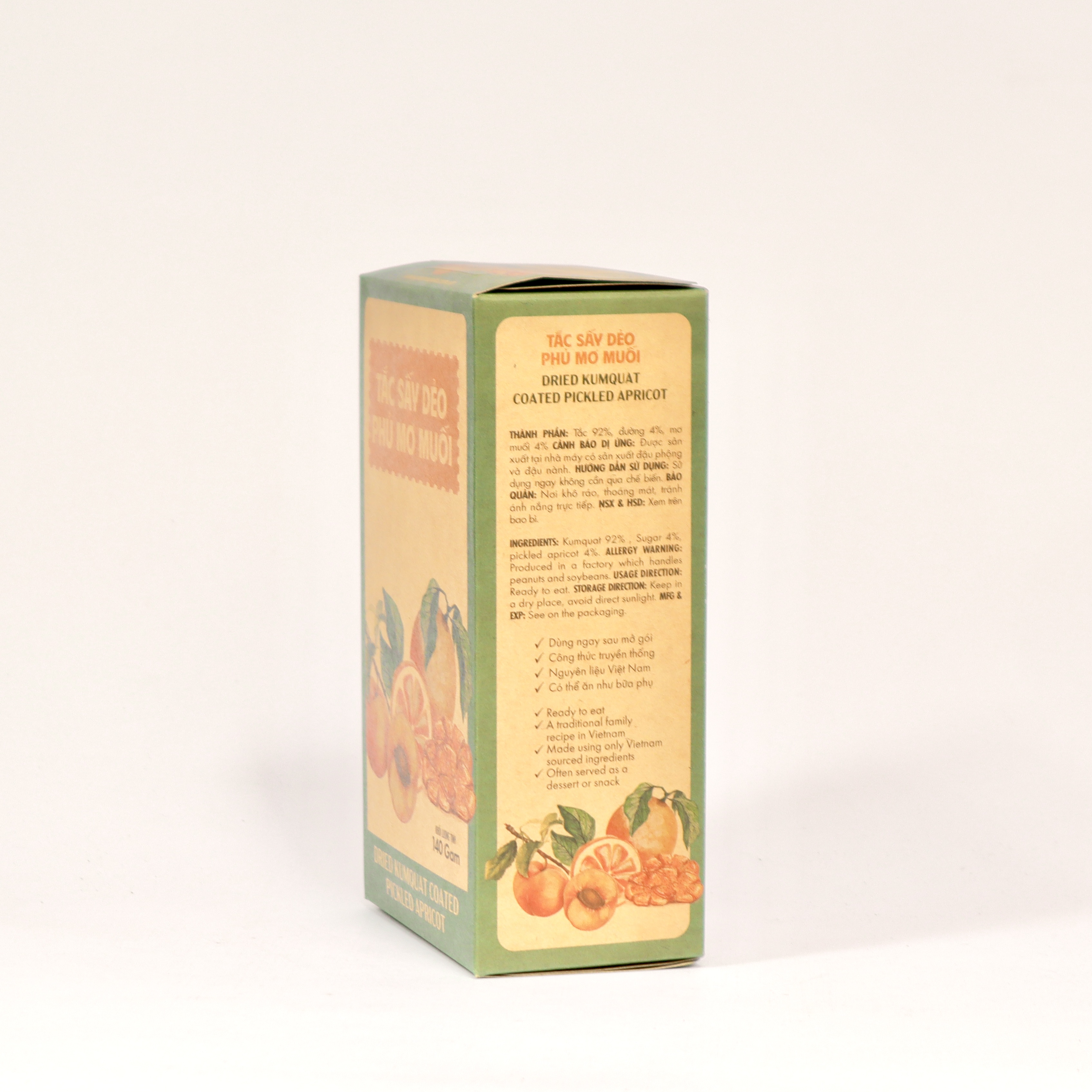 Tắc sấy dẻo mơ muối 140g (160g)