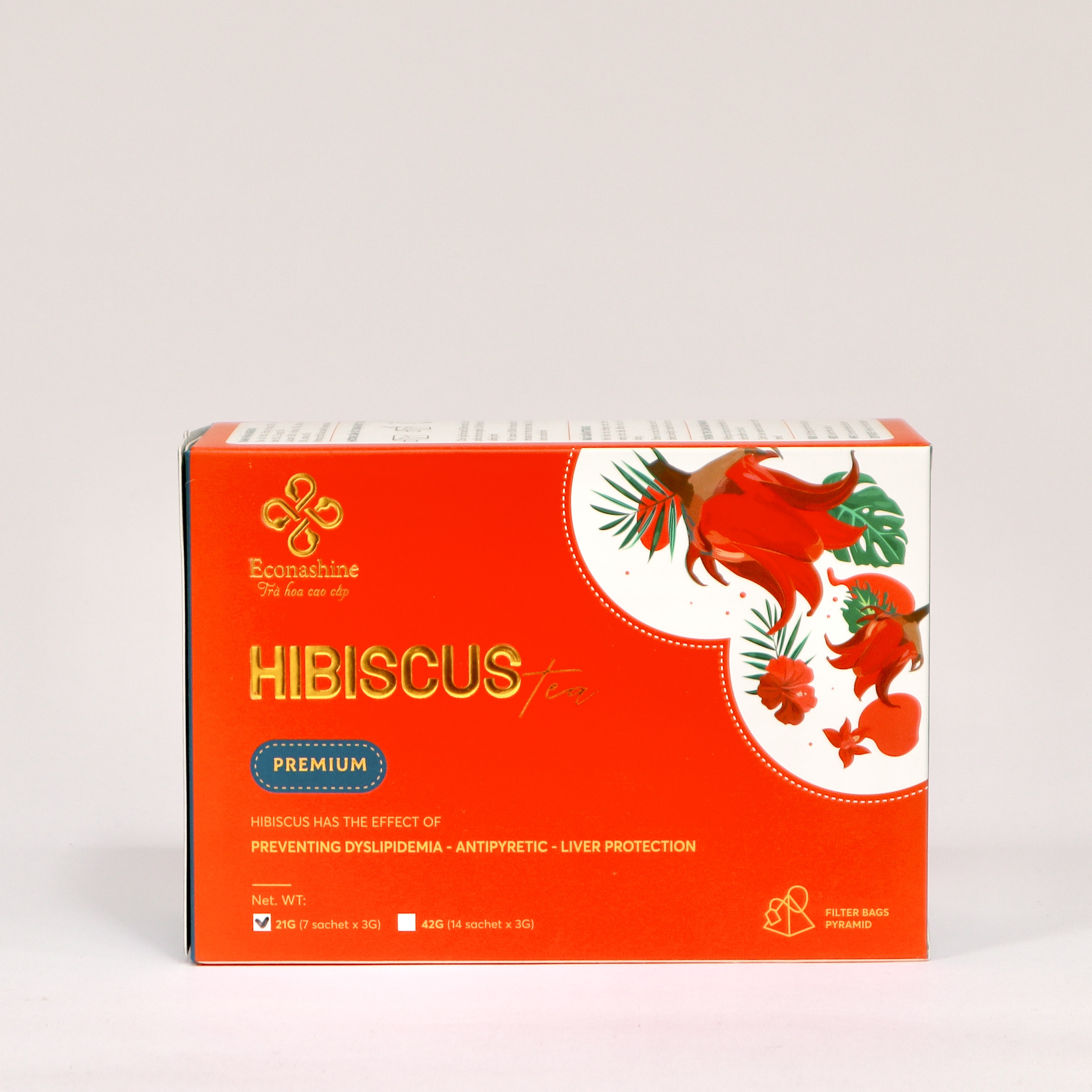 Trà atiso - Hộp Premium - Trà túi lọc pyramid cao cấp