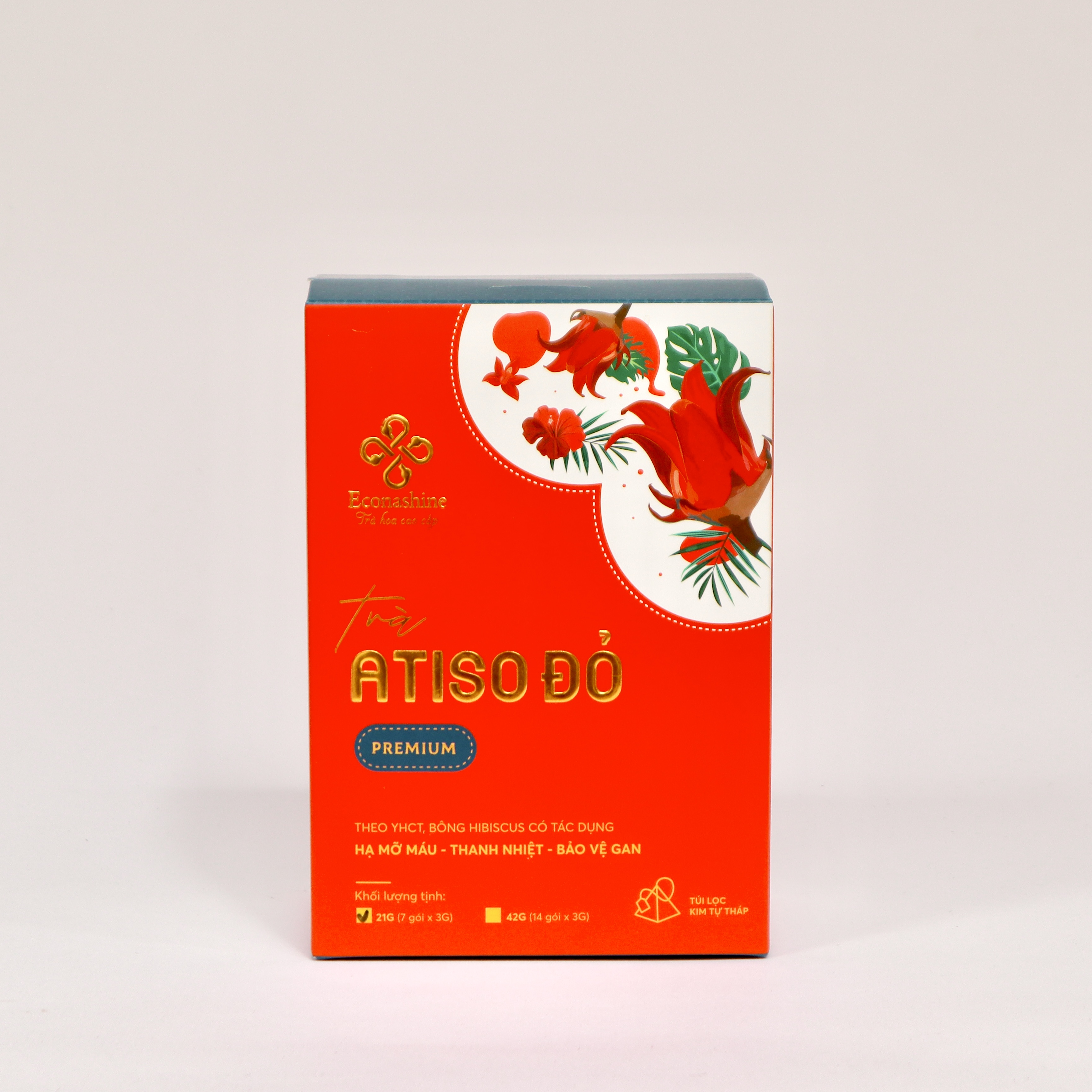 Trà atiso - Hộp Premium - Trà túi lọc pyramid cao cấp