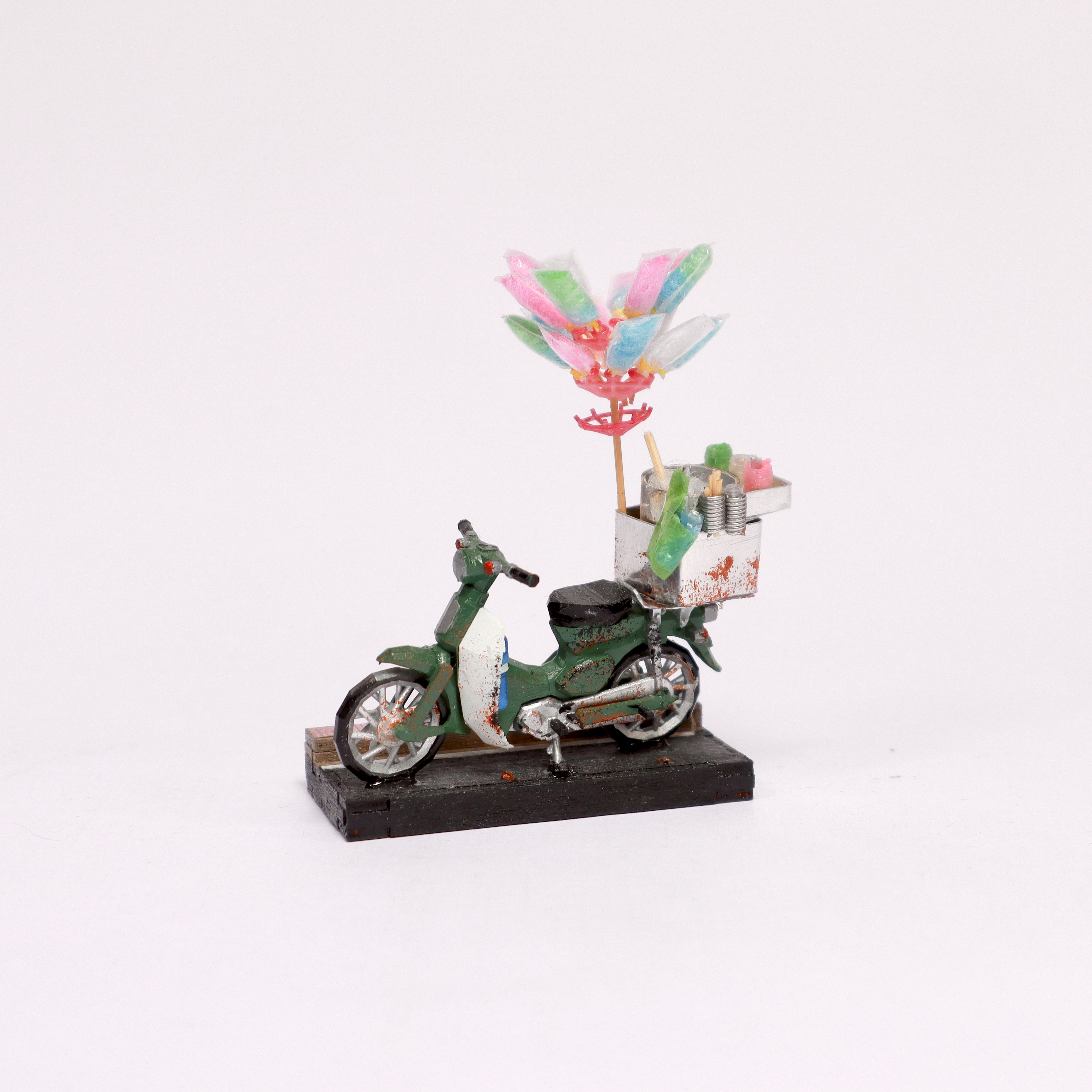 Xe bán kẹo bông gòn