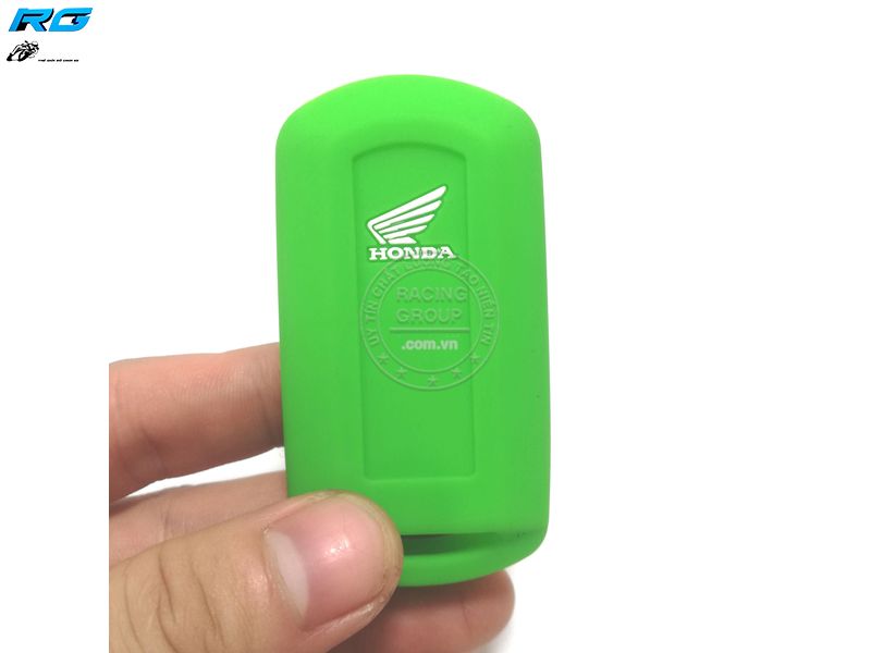 Bọc khóa Smartkey cao su xe Honda loại 2 nút bấm màu xanh lá