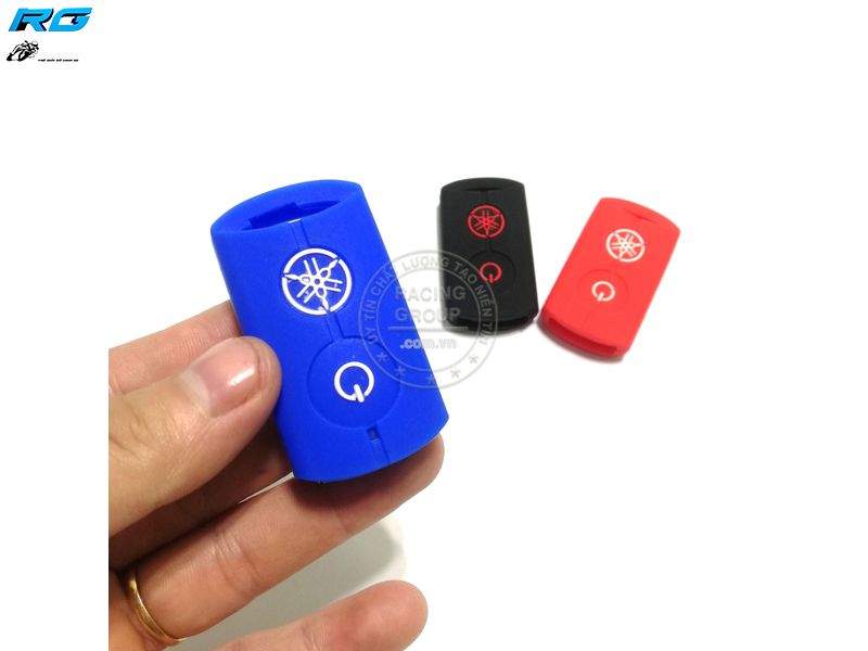 Bọc khóa Smartkey cao su xe Yamaha màu xanh dương