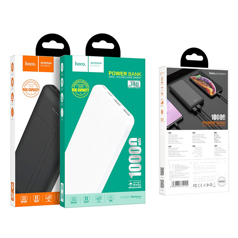PIN DỰ PHONG J48 10000MAH - Trắng