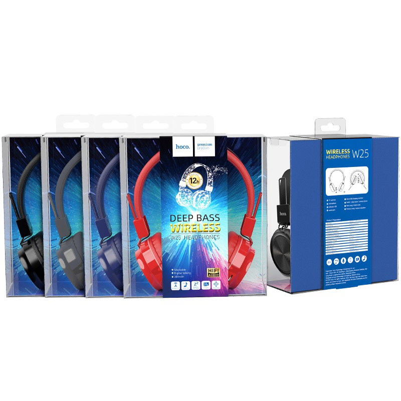 Tai nghe chụp tai bluetooth Hoco W25 chính hãng - Xanh