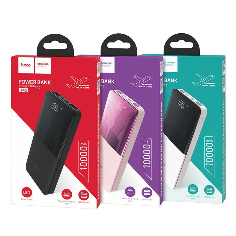PIN DỰ PHÒNG J42 10000 MAH - Hồng