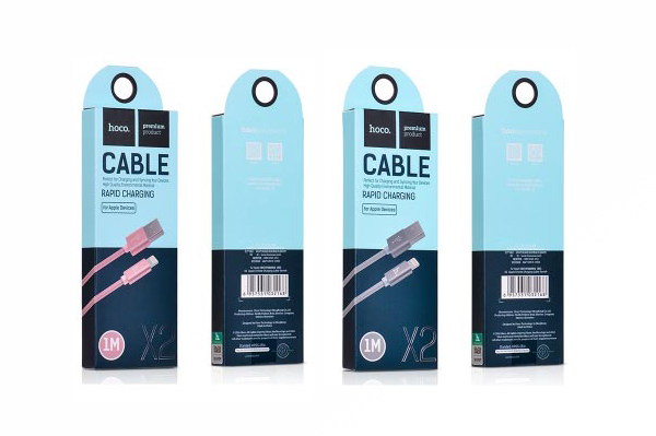 CÁP DÂY DÙ X2 lightning - 1m - Hồng