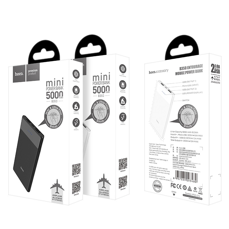 Pin Dự Phòng B35D 5000MAH - Trắng