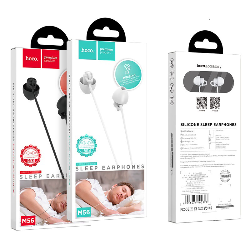 TAI NGHE DÂY M56 KÈM MIC - Trắng