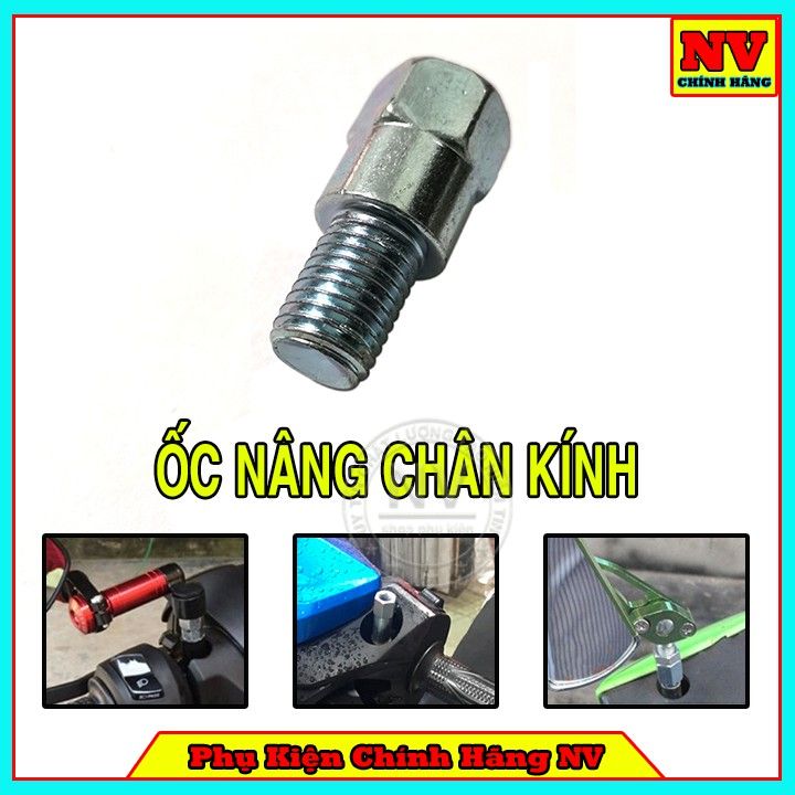 Ốc nâng chân kính chân 10 thuận - lỗ 10 thuận loại dài 4.8cm