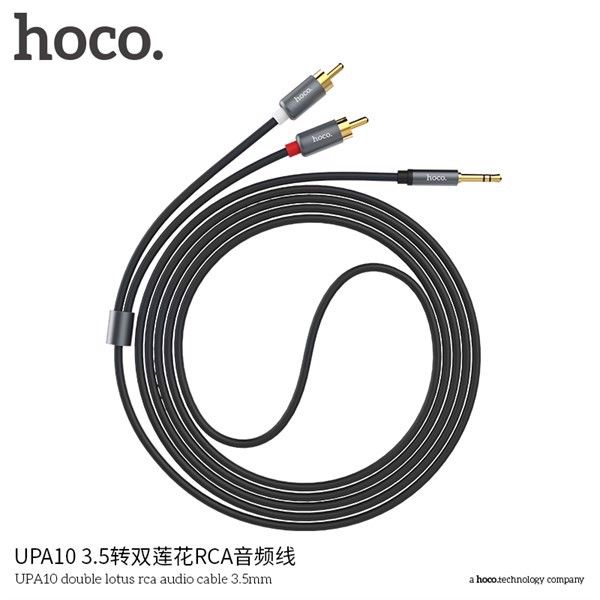 Cáp Audio 1 đầu 3.5mm ra 2 đầu bông sen Hoco UPA10