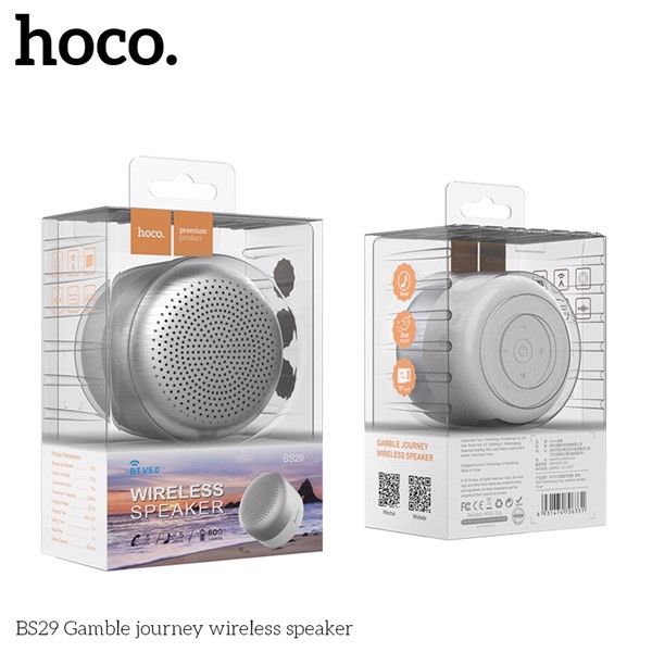 LOA KHÔNG DÂY CAO CẤP BLUETOOTH 3W V5.0 HOCO BS29 - Xám