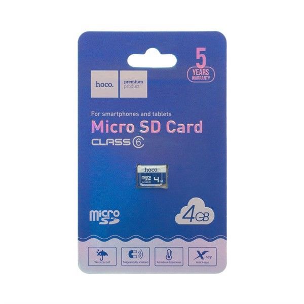 THẺ NHỚ MICRO SD CLASS 10 HOCO 4GB - ĐỦ DUNG LƯỢNG BH 5 NĂM - Xanh dương