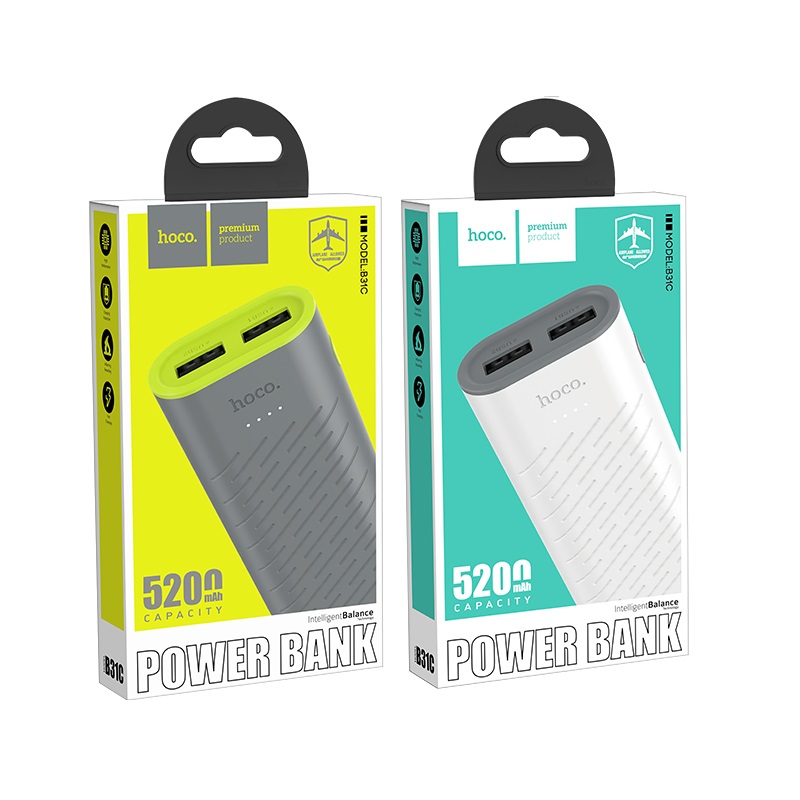 PIN DỰ PHÒNG HOCO B31C 5200MAH BH 12T