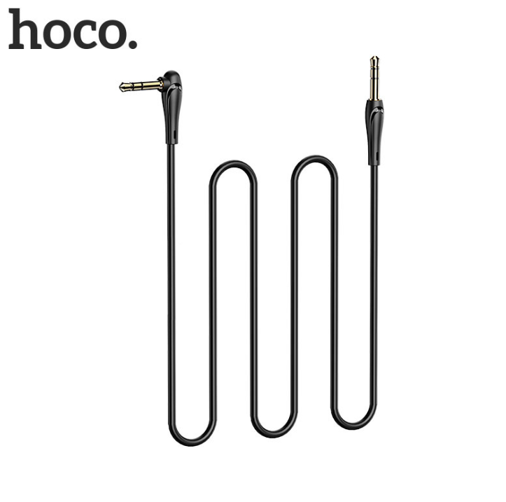 Cáp loa 3.5mm HOCO UPA14 dài 1m jack cắm chữ L 90 độ MP3 Dây AUX