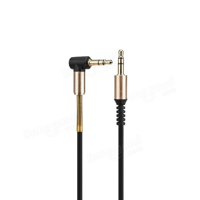 Cáp âm thanh 2 đầu Jack 3.5mm ( 1 đầu vuông góc) Hoco UPA02 - Hàng chính hãng