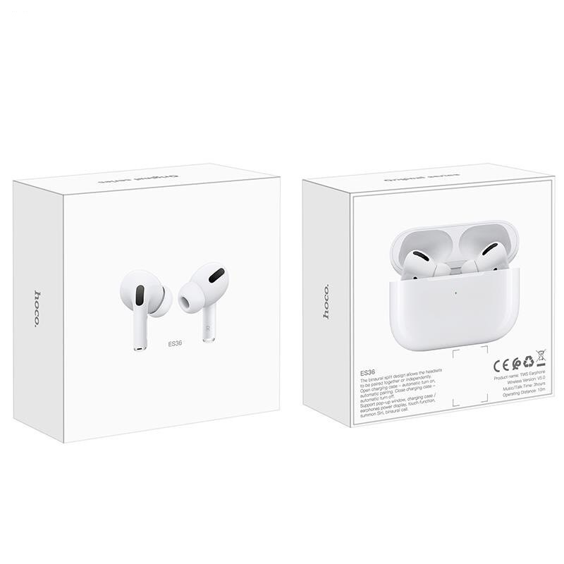 Tai Nghe Bluetooth Cảm Ứng 2 Bên TWS V5.0 Có Mic Hoco ES36 - Chuyên Dùng Iphone - Trắng