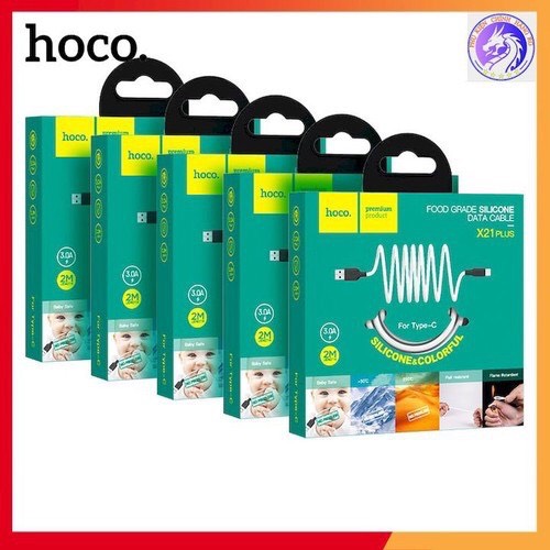 Cáp Sạc Nhanh 2.4A Hoco X21 Plus Micro Mềm Dẻo Chống Cháy 2M