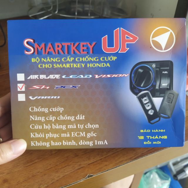 BỘ SMARTKEY UP NÂNG CẤP SMARTKEY CHO XE SH, PCX... CHÍNH HÃNG MVS BẢO HÀNH 12 THÁNG