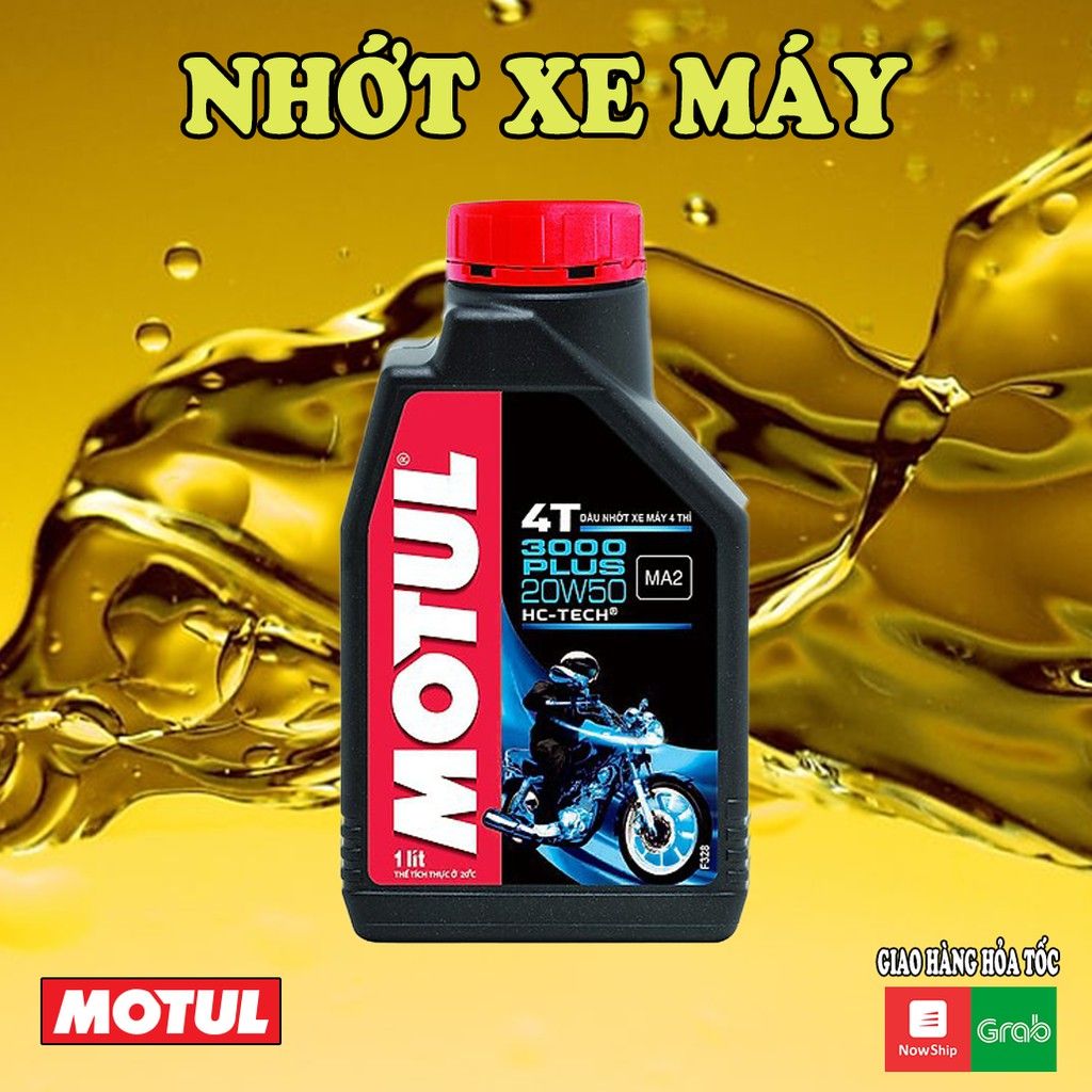 NHỚT XE SỐ MOTUL 3000 PLUS 4T 20W50 DUNG TÍCH 0.8L CHÍNH HÃNG