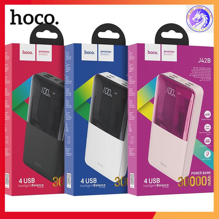 Pin Dự Phòng Hoco J42B 30000 MAH