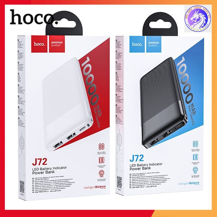 Pin Dự Phòng Hoco J72 10000 Mah Hàng Chính Hãng