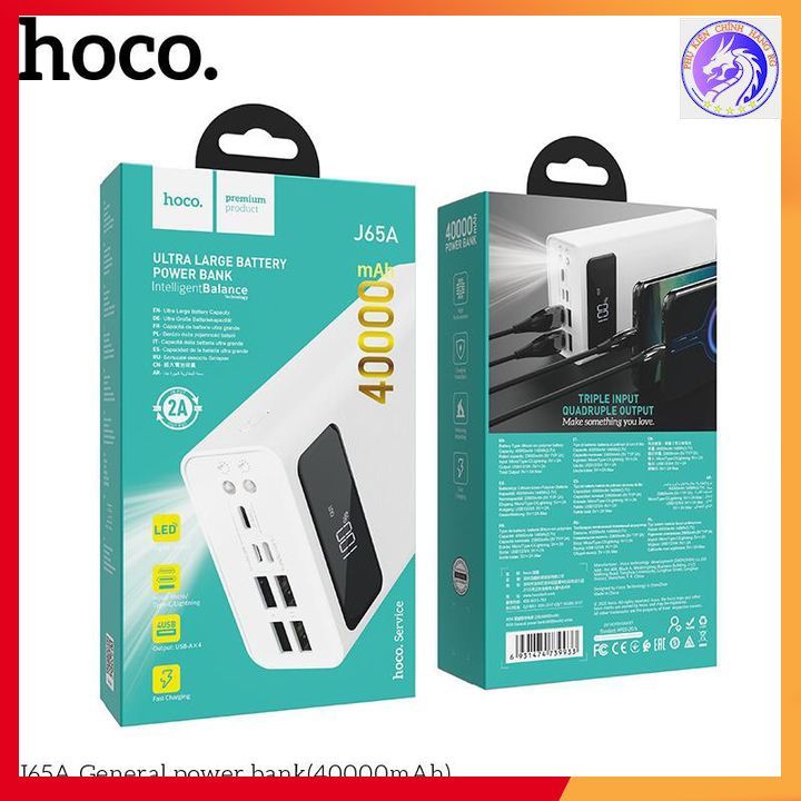 Pin Sạc Dự Phòng Hoco J65A 40000 MAH - Hàng Chính Hãng