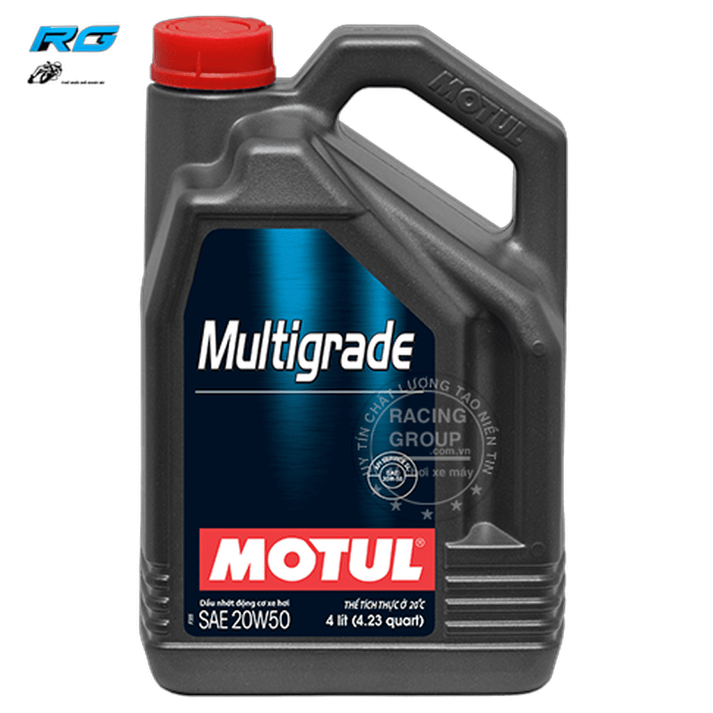 Nhớt Xe Hơi Motul Multigrade 20W50 Bình 4 Lít - Hàng Chính Hãng