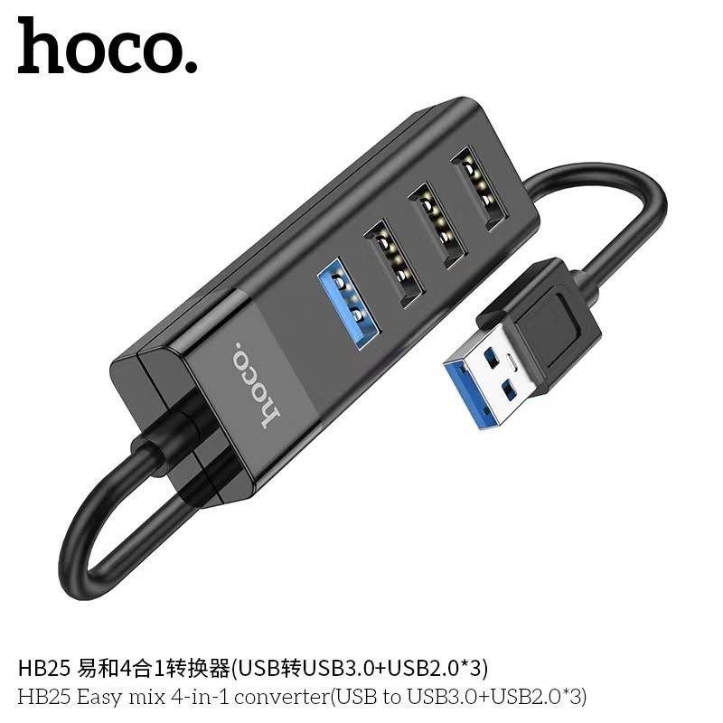 BỘ CHIA USB TỐC ĐỘ CAO 3.0 HOCO HB25 RA 4 CỔNG