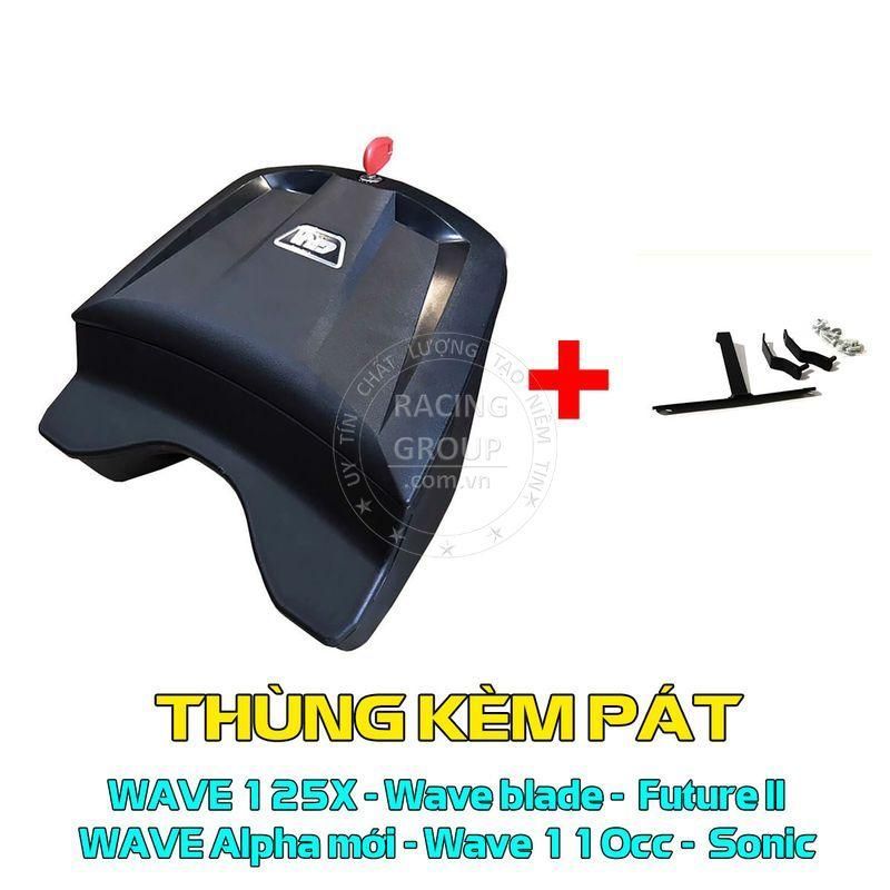 COMBO THÙNG GIỮA GIVI G12N + PÁT GẮN THÙNG GIỮA CHO XE HONDA WAVE 125X / Wave blade/ Future II/ WAVE Alpha mới/ Wave 110cc  ...