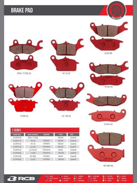 Cặp bố thắng trước EX135 ( 2011 - 2014), Belang 150, Raider R150, Satria F150 Racing Boy chính hãng