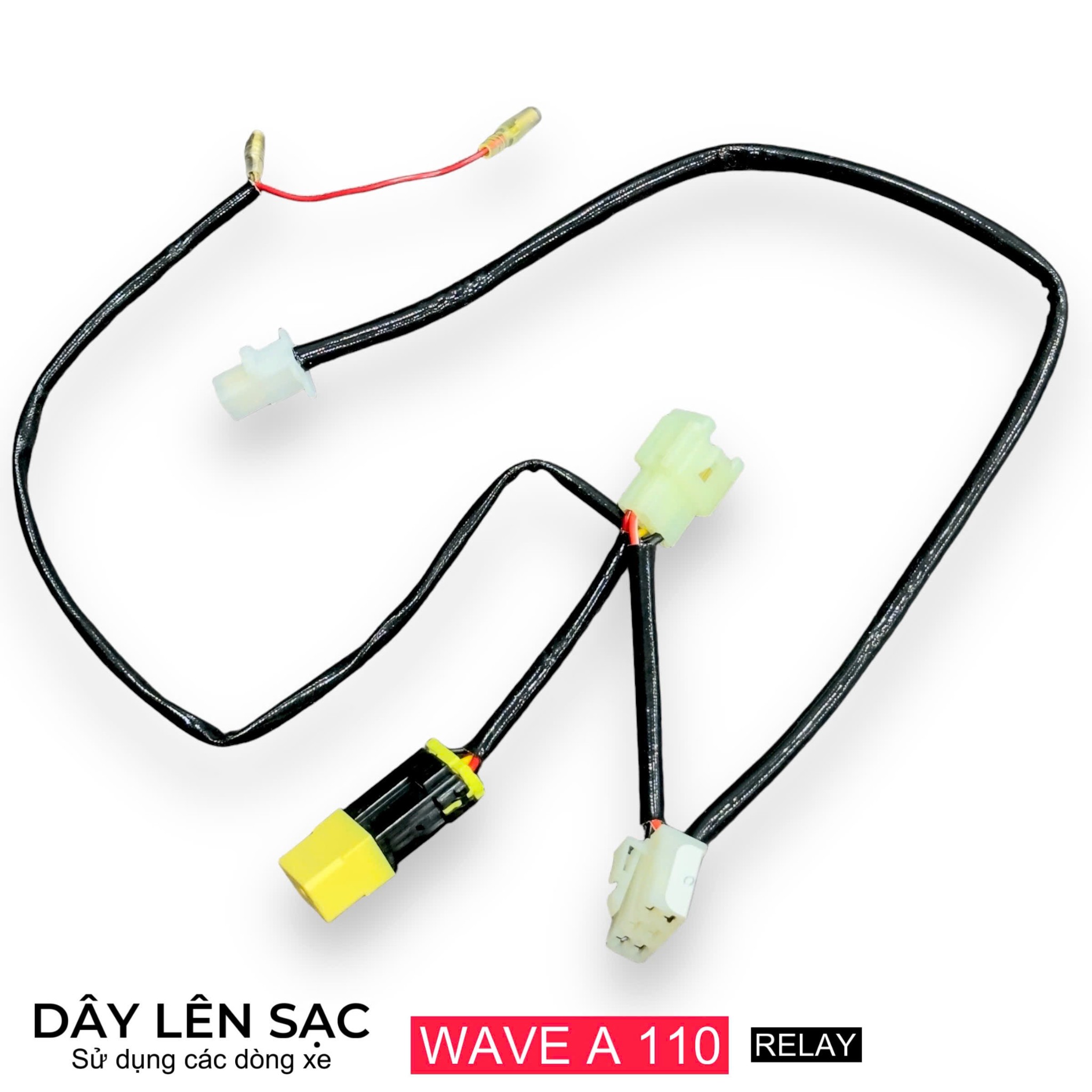 Dây ( Mạch) Cho Bộ Sạc HCE Cắm Như Zin Dòng Xe Wave A 110 Cần Tách Mass Mâm Lửa