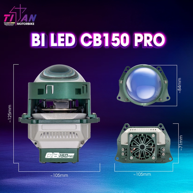 Đèn Led Bi Cầu Bi Led TITAN Moto CB150 PRO Len Tròn 65W Chính Hãng Bảo Hành 24 Tháng 1 Bóng