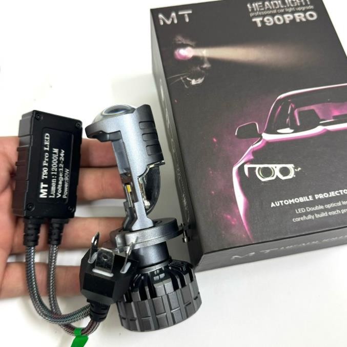 ĐÈN PHA BI CẦU MINI T90 Pro GẮN PHA NHƯ ZIN Full Nhôm 90W