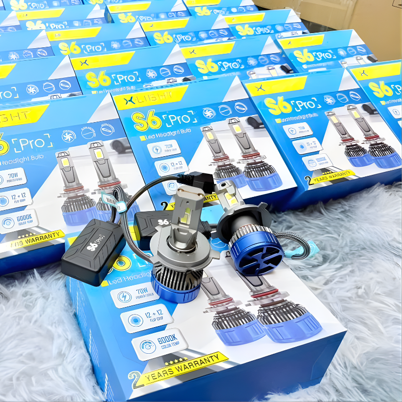 Đèn Pha Led X-Light S6 Pro V2 70W Ánh Sáng Trắng Chân H11 Giá 1 Cái