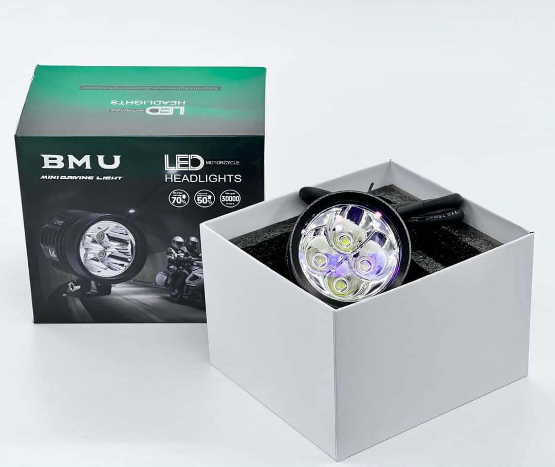 Đèn Trợ Sáng L4X 40W BMU Chip Led T6 Kính Tím Hàng Chính Hãng