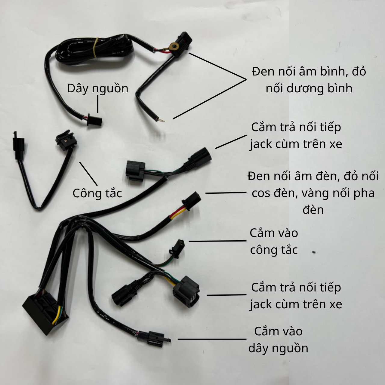 Mạch Passing Đèn Trợ Sáng, Bi Cầu Mini M10 Ultra, Z20, X100...L4 Kết Hợp Tắt Đèn Chính - Vario 125/150